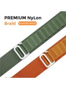 AHASTYLE WG97 Braided Nylon Strap For Apple Watch Series 10 42mm / 9 8 7 41mm / SE (2023) SE (2022) SE 6 5 4 40mm / 3 2 1 38mm - Green