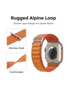 AHASTYLE WG97 Braided Nylon Strap For Apple Watch Series 10 42mm / 9 8 7 41mm / SE (2023) SE (2022) SE 6 5 4 40mm / 3 2 1 38mm - Orange