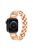 Alloy Watch Band for Apple Watch Series 10 42mm / 9 8 7 41mm / SE (2023) SE (2022) SE 6 5 4 40mm / 3 2 1 38mm Rhinestones Decor Wrist Strap - Rose Gold