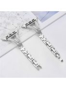 Aluminum Alloy Rhinestone Decor Watch Band Strap for Apple Watch Series 10 42mm / 9 8 7 41mm / 6 5 4 SE SE (2022) SE (2023) 40mm / 3 2 1 38mm - Silver