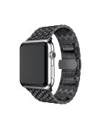 Aluminum Alloy Watch Band Strap for Apple Watch Series 10 42mm / 9 8 7 41mm / SE (2023) SE (2022) SE 6 5 4 40mm / 3 2 1 38mm - Black