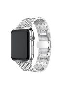 Aluminum Alloy Watch Band Strap for Apple Watch Series 10 42mm / 9 8 7 41mm / SE (2023) SE (2022) SE 6 5 4 40mm / 3 2 1 38mm - Silver