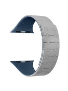 AP Silicone Magnetic Smart Watch Band for Apple Watch Series 10 46mm / Ultra 2 Ultra 49mm /  Series 9 8 7 45mm / 6 5 4 SE (2023) SE (2022) SE 44mm / 3 2 1 42mm - Grey+Blue