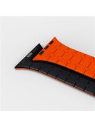 AP Silicone Magnetic Smart Watch Band for Apple Watch Series 10 46mm / Ultra 2 Ultra 49mm /  Series 9 8 7 45mm / 6 5 4 SE (2023) SE (2022) SE 44mm / 3 2 1 42mm - Orange  /  Midnight