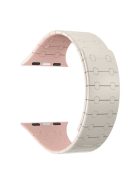 AP Silicone Magnetic Smart Watch Band for Apple Watch Series 10 46mm / Ultra 2 Ultra 49mm /  Series 9 8 7 45mm / 6 5 4 SE (2023) SE (2022) SE 44mm / 3 2 1 42mm - Starlight+Pink