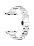 Apple Watch Series 10 42mm / 9 8 7 41mm / SE (2023) SE (2022) SE 6 5 4 40mm / 3 2 1 38mm Titanium Metal Wrist Watch Band - Silver 1