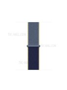 Assorted Colors Nylon Loop Fastener  Smart Watch Strap for Apple Watch Series 10 42mm / 9 8 7 41mm / SE (2023) SE (2022) SE 6 5 4 40mm / 3 2 1 38mm - Dark Blue / Ice Blue