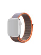 Assorted Colors Nylon Loop Fastener  Watch Strap for Apple Watch Series 10 46mm / Ultra 2 Ultra 49mm / 9 8 7 45mm / SE (2023) SE (2022) SE 6 5 4 44mm / 3 2 1 42mm - Grey / Light Brown