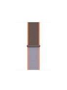 Assorted Colors Nylon Loop Fastener  Watch Strap for Apple Watch Series 10 46mm / Ultra 2 Ultra 49mm / 9 8 7 45mm / SE (2023) SE (2022) SE 6 5 4 44mm / 3 2 1 42mm - Grey / Light Brown