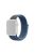 Assorted Colors Nylon Loop Fastener  Watch Strap for Apple Watch Series 10 46mm / Ultra 2 Ultra 49mm / 9 8 7 45mm / SE (2023) SE (2022) SE 6 5 4 44mm / 3 2 1 42mm - Ice Blue / Dark Grey