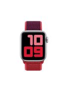 Assorted Colors Nylon Loop Fastener  Watch Strap for Apple Watch Series 10 46mm / Ultra 2 Ultra 49mm / 9 8 7 45mm / SE (2023) SE (2022) SE 6 5 4 44mm / 3 2 1 42mm - Purple / Red