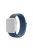 Assorted Colors Nylon Loop Fastener Smart Watch Strap for Apple Watch Series 10 42mm / 9 8 7 41mm / SE (2023) SE (2022) SE 6 5 4 40mm / 3 2 1 38mm - Ice Blue / Dark Grey