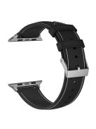 AW 22mm Watch Strap for Apple Watch Series 10 42mm / 9 8 7 41mm / SE (2023) SE (2022) SE 6 5 4 40mm / 3 2 1 38mm TPU Stitching Watchband - Black