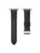 AW 22mm Watch Strap for Apple Watch Series 10 42mm / 9 8 7 41mm / SE (2023) SE (2022) SE 6 5 4 40mm / 3 2 1 38mm TPU Stitching Watchband - Black