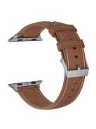 AW 22mm Watch Strap for Apple Watch Series 10 42mm / 9 8 7 41mm / SE (2023) SE (2022) SE 6 5 4 40mm / 3 2 1 38mm TPU Stitching Watchband - Brown