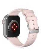 AW 22mm Watch Strap for Apple Watch Series 10 42mm / 9 8 7 41mm / SE (2023) SE (2022) SE 6 5 4 40mm / 3 2 1 38mm TPU Stitching Watchband - Pink