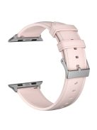 AW 22mm Watch Strap for Apple Watch Series 10 42mm / 9 8 7 41mm / SE (2023) SE (2022) SE 6 5 4 40mm / 3 2 1 38mm TPU Stitching Watchband - Pink