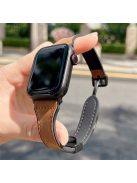 AW For Apple Watch 10 46mm / Ultra 2 / Ultra 49mm / 9 8 7 45mm / SE (2023) SE (2022) SE 6 5 4 44mm / 3 2 1 42mm Leather Bracelet Strap - Light Brown