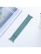 AW Magnetic Watch Band for Apple Watch Series 10 46mm / Ultra 2 Ultra 49mm /  Series 9 8 7 45mm / 6 5 4 SE (2023) SE (2022) SE 44mm / 3 2 1 42mm Denim Wrist Strap - Cyan