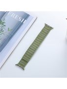 AW Magnetic Watch Band for Apple Watch Series 10 46mm / Ultra 2 Ultra 49mm /  Series 9 8 7 45mm / 6 5 4 SE (2023) SE (2022) SE 44mm / 3 2 1 42mm Denim Wrist Strap - Green