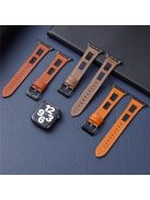 Band For Apple Watch Series 10 42mm / 9 8 7 41mm / 6 5 4 SE (2022) SE (2023) SE 40mm / 3 2 1 38mm Genuine Cow Leather Strap - Black