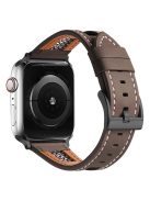 Band For Apple Watch Series 10 42mm / 9 8 7 41mm / 6 5 4 SE (2022) SE (2023) SE 40mm / 3 2 1 38mm Genuine Cow Leather Strap - Coffee