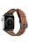 Band For Apple Watch Series 10 42mm / 9 8 7 41mm / 6 5 4 SE (2022) SE (2023) SE 40mm / 3 2 1 38mm Genuine Cow Leather Strap - Dark Brown