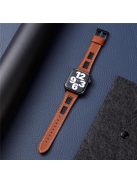 Band For Apple Watch Series 10 42mm / 9 8 7 41mm / 6 5 4 SE (2022) SE (2023) SE 40mm / 3 2 1 38mm Genuine Cow Leather Strap - Dark Brown