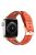 Band For Apple Watch Series 10 42mm / 9 8 7 41mm / 6 5 4 SE (2022) SE (2023) SE 40mm / 3 2 1 38mm Genuine Cow Leather Strap - Orange