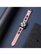 Band For Apple Watch Series 10 42mm / 9 8 7 41mm / 6 5 4 SE (2022) SE (2023) SE 40mm / 3 2 1 38mm Genuine Cow Leather Strap - Pink