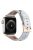 Band For Apple Watch Series 10 42mm / 9 8 7 41mm / 6 5 4 SE (2022) SE (2023) SE 40mm / 3 2 1 38mm Genuine Cow Leather Strap - White