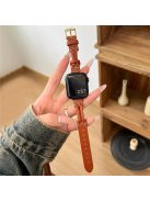 Band For Apple Watch Series 10 42mm / 9 8 7 41mm / 6 5 4 SE (2023) SE (2022) SE 40mm / 3 2 1 38mm Genuine Cow Leather Wrist Strap - Brown