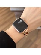 Band For Apple Watch Series 10 42mm / 9 8 7 41mm / 6 5 4 SE (2023) SE (2022) SE 40mm / 3 2 1 38mm Zinc Alloy Metal Watch Strap - Rose Gold