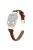 Band for Apple Watch Series 10 46mm / Ultra 2 Ultra 49mm /  Series 9 8 7 45mm / 6 5 4 SE (2023) SE (2022) SE 44mm / 3 2 1 42mm Genuine Cowhide Leather Watch Strap with Rose Gold Buckle - Brown