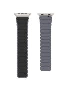 Bans For Apple Watch Series 10 42mm / 9 8 7 41mm / 6 5 4 SE (2023) SE (2022) SE 40mm / 3 2 1 38mm Magnetic Silicone Strap - Black+Grey