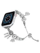 Beaded Bracelet Band for Apple Watch Series 10 42mm / 9 8 7 41mm / SE (2023) SE (2022) SE 6 5 4 40mm / 3 2 1 38mm Jewelry Watch Strap - Silver / Dream Catcher