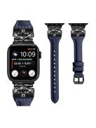 Black Buckle  Strap for Apple Watch Series 10 46mm / Ultra 2 Ultra 49mm /  Series 9 8 7 45mm / 6 5 4 SE (2023) SE (2022) SE 44mm / 3 2 1 42mm -  Dark Blue