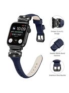 Black Buckle  Strap for Apple Watch Series 10 46mm / Ultra 2 Ultra 49mm /  Series 9 8 7 45mm / 6 5 4 SE (2023) SE (2022) SE 44mm / 3 2 1 42mm -  Dark Blue