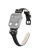 Black Buckle  Strap for Apple Watch Series 10 46mm / Ultra 2 Ultra 49mm /  Series 9 8 7 45mm / 6 5 4 SE (2023) SE (2022) SE 44mm / 3 2 1 42mm - Black