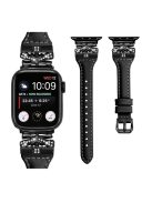 Black Buckle  Strap for Apple Watch Series 10 46mm / Ultra 2 Ultra 49mm /  Series 9 8 7 45mm / 6 5 4 SE (2023) SE (2022) SE 44mm / 3 2 1 42mm - Black