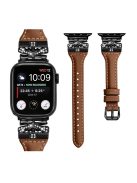 Black Buckle  Strap for Apple Watch Series 10 46mm / Ultra 2 Ultra 49mm /  Series 9 8 7 45mm / 6 5 4 SE (2023) SE (2022) SE 44mm / 3 2 1 42mm - Brown