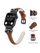 Black Buckle  Strap for Apple Watch Series 10 46mm / Ultra 2 Ultra 49mm /  Series 9 8 7 45mm / 6 5 4 SE (2023) SE (2022) SE 44mm / 3 2 1 42mm - Brown