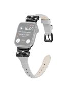 Black Buckle  Strap for Apple Watch Series 10 46mm / Ultra 2 Ultra 49mm /  Series 9 8 7 45mm / 6 5 4 SE (2023) SE (2022) SE 44mm / 3 2 1 42mm - Grey