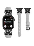 Black Buckle  Strap for Apple Watch Series 10 46mm / Ultra 2 Ultra 49mm /  Series 9 8 7 45mm / 6 5 4 SE (2023) SE (2022) SE 44mm / 3 2 1 42mm - Grey