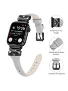 Black Buckle  Strap for Apple Watch Series 10 46mm / Ultra 2 Ultra 49mm /  Series 9 8 7 45mm / 6 5 4 SE (2023) SE (2022) SE 44mm / 3 2 1 42mm - Grey