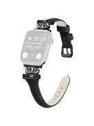 Black Buckle Strap for Apple Watch Series 10 46mm / Ultra 2 Ultra 49mm /  Series 9 8 7 45mm / 6 5 4 SE (2023) SE (2022) SE 44mm / 3 2 1 42mm Watch Band - Black