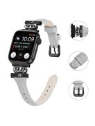 Black Buckle Strap for Apple Watch Series 10 46mm / Ultra 2 Ultra 49mm /  Series 9 8 7 45mm / 6 5 4 SE (2023) SE (2022) SE 44mm / 3 2 1 42mm Watch Band - Grey