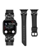 Black Buckle Watch Band for Apple Watch Series 10 42mm / 9 8 7 41mm / SE (2023) SE (2022) SE 6 5 4 40mm / 3 2 1 38mm - Black