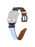 Black Buckle Watch Band for Apple Watch Series 10 42mm / 9 8 7 41mm / SE (2023) SE (2022) SE 6 5 4 40mm / 3 2 1 38mm - Blue