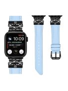 Black Buckle Watch Band for Apple Watch Series 10 42mm / 9 8 7 41mm / SE (2023) SE (2022) SE 6 5 4 40mm / 3 2 1 38mm - Blue